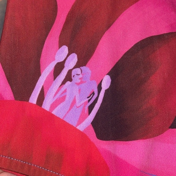 Farm Rio Watercolor Floral One Piece Swimsuit XL NWT - Picture 12 of 14